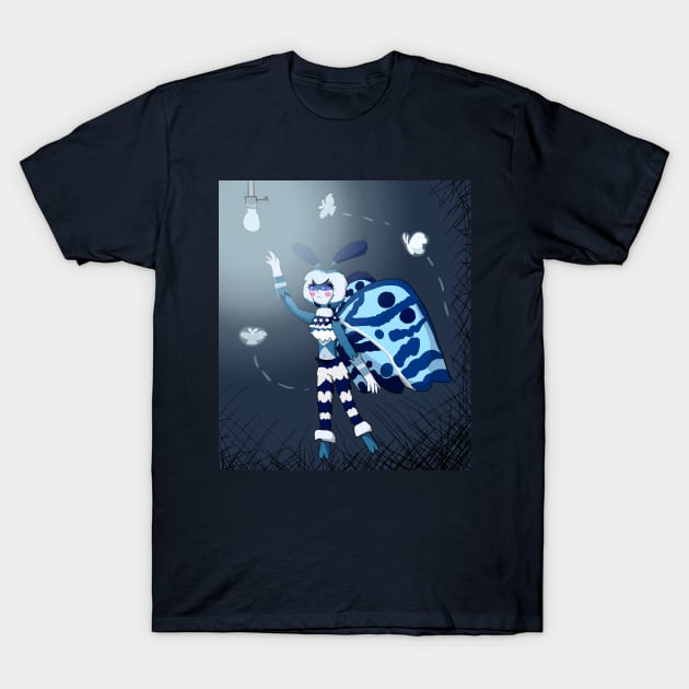 Mothwoman (blue day) T-Shirt by VixenwithStripes